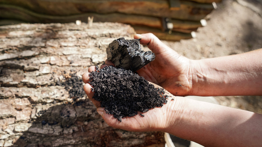 Rainwater and biochar making